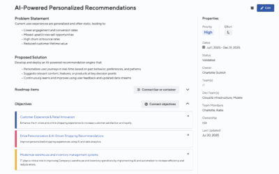 Upgraded Initiative Management: Status, Priority, and Effort